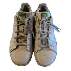 Adidas Originals Stan Smith Size Big Kid US 2 White/Green Athletic Sneakers